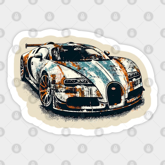 Bugatti Veyron Sticker by Vehicles-Art